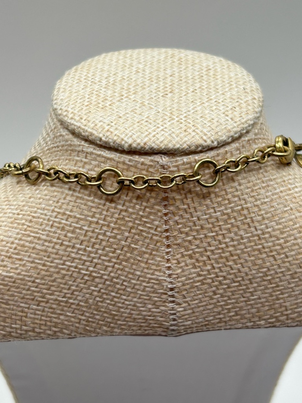 J. Crew Gold Chain Necklace with Silver Spike Accents - Picture 3 of 6